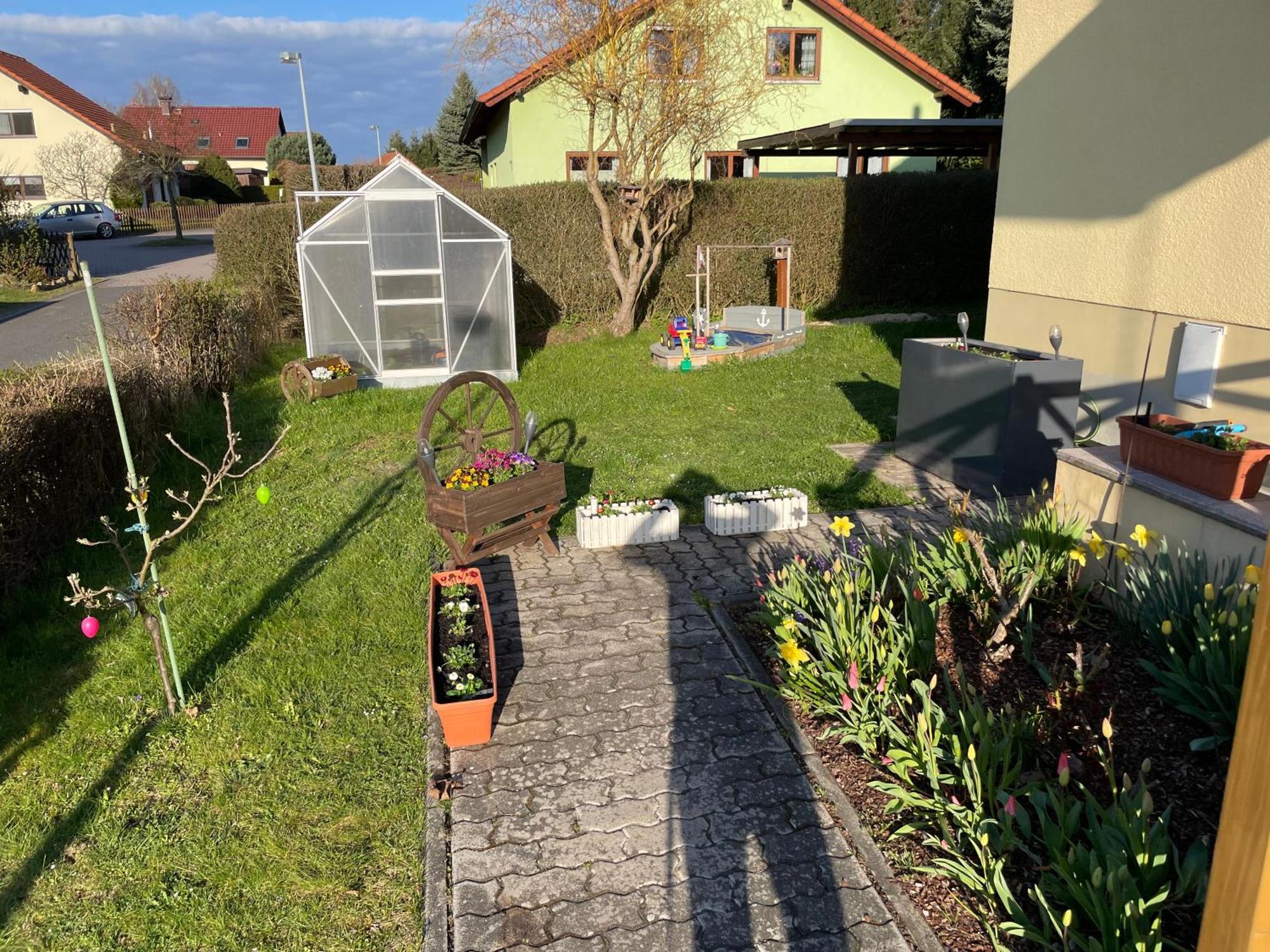 Dorfidyll Im Gruenen Lägenhet Mittelherwigsdorf Exteriör bild